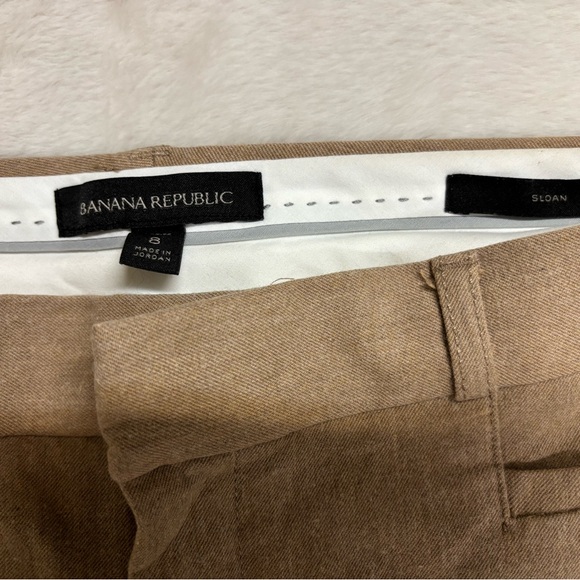 Banana Republic Sloan’s Fit Brown Pants 8 Petite - Picture 2 of 3